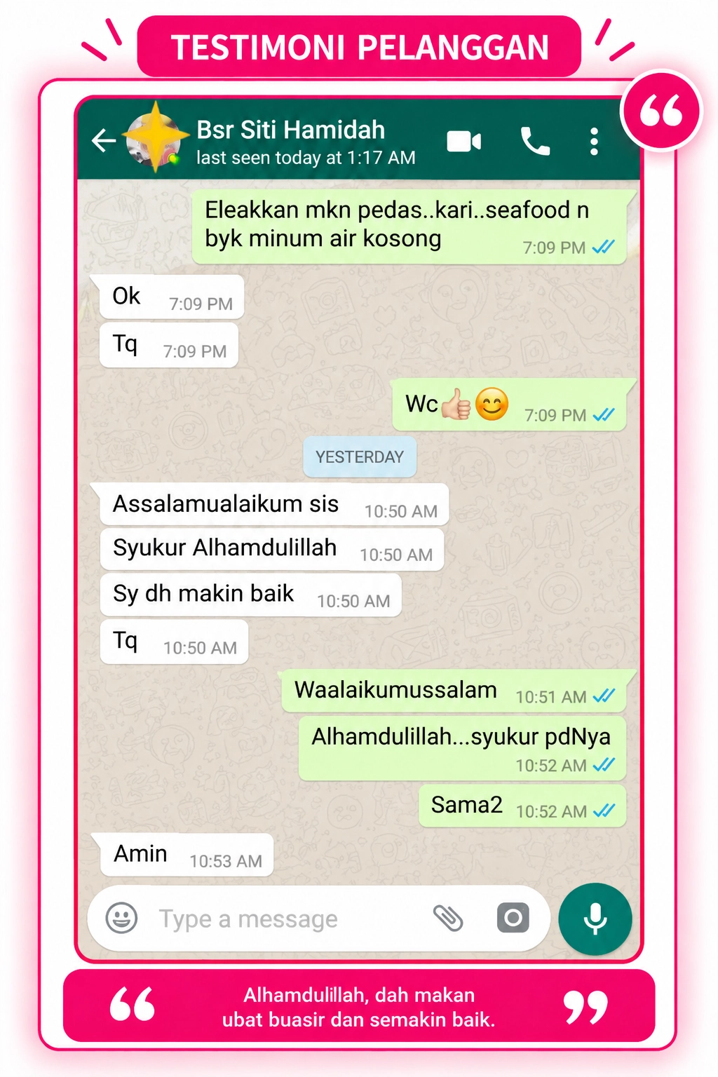 Testimoni Majun Buasir Kelantan 10