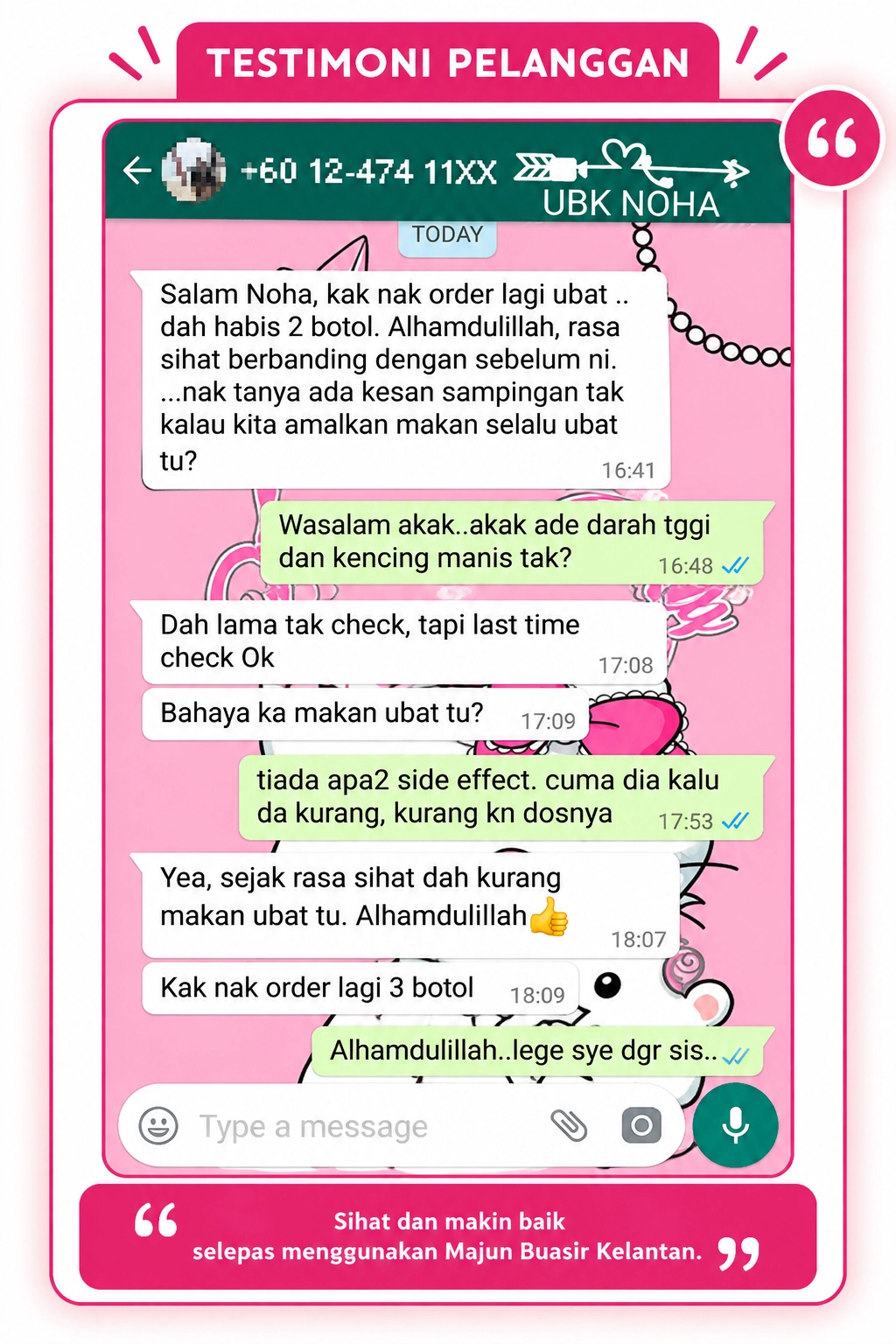 Testimoni Majun Buasir Kelantan 5