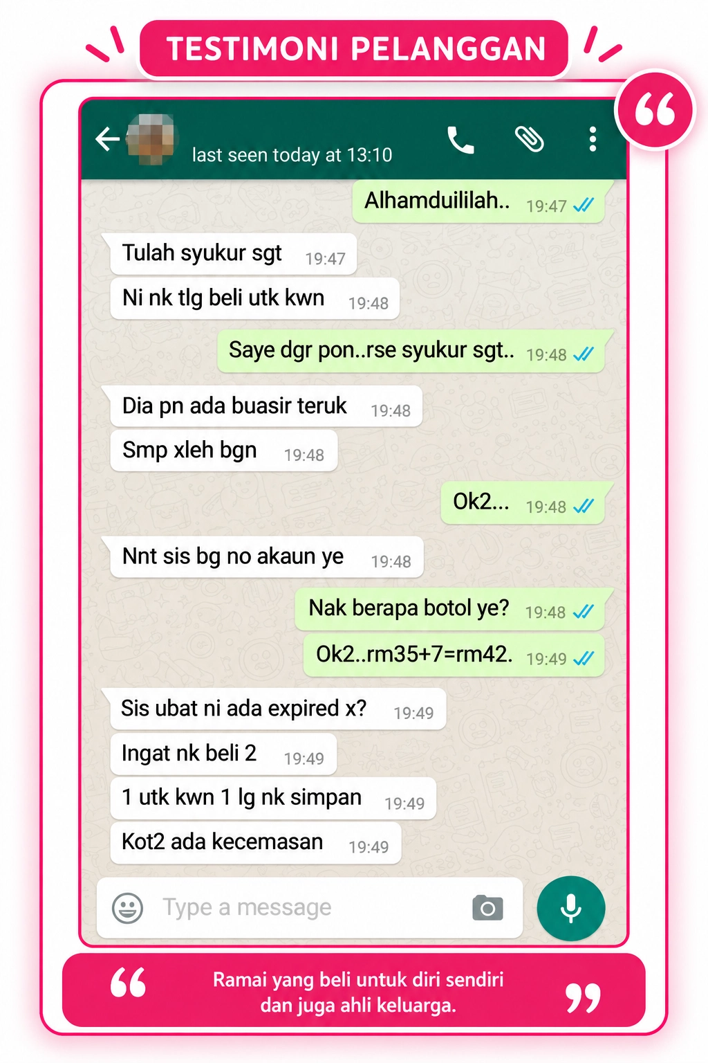 Testimoni Majun Buasir Kelantan 6