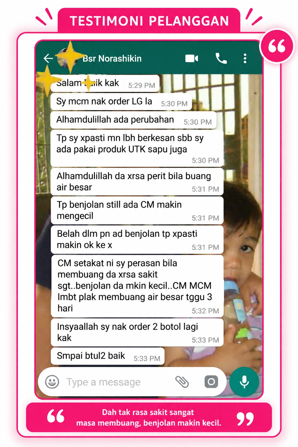 Testimoni Majun Buasir Kelantan 8